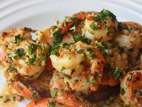 garlic shrimp…yum!! shrimp recipes Our crates have been used by shrimp fishers