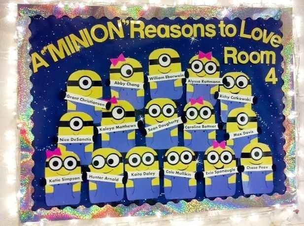 Minion Happy | 31 Incredible Bulletin Boards For Back To School