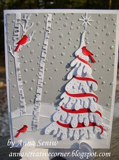 A Peek Inside The Creative Corner: Another Nature Themed Christmas Card