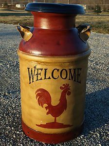 Antique primitive country farm dairy milk can…I could use this by the kitchen