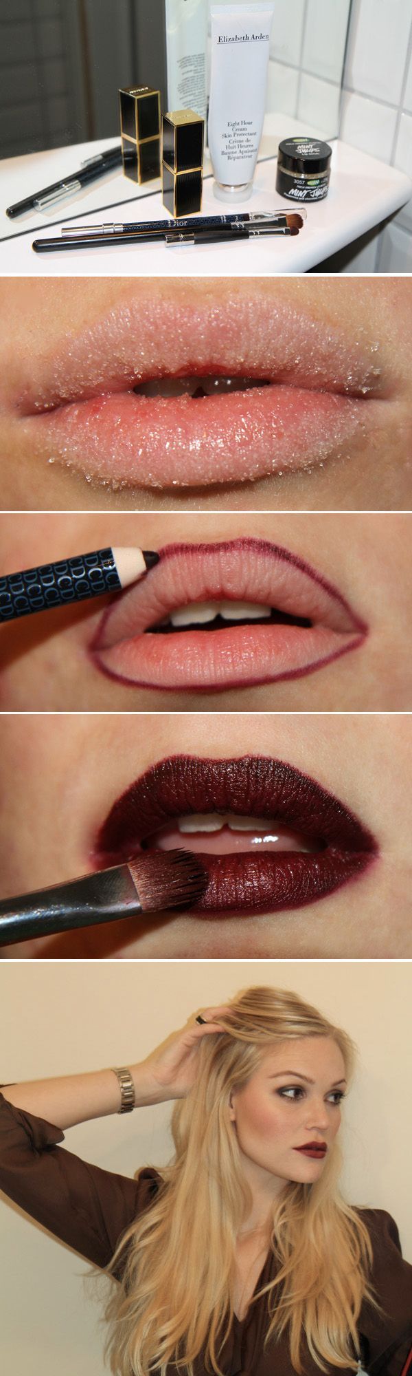 Dark Lipstick How-To (the most common mistake made for applying any lip product