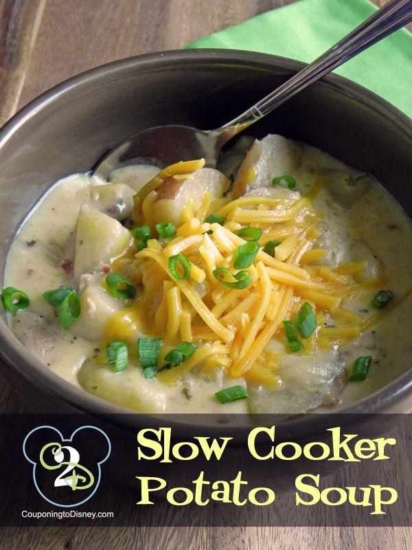 Great winter treat. Easy to make potato soup in the Crock Pot. This is so good!