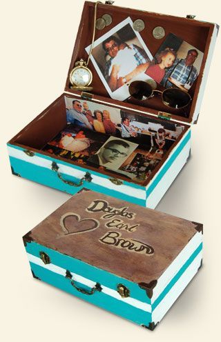 Making Memory Boxes — from Grief Counseling for Teens.  Seems like a cool way t