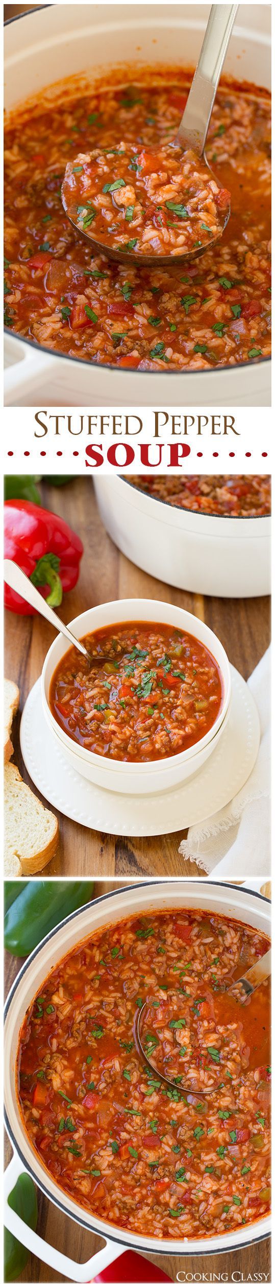 Stuffed Pepper Soup – youll like this even more than the real thing! Seriously S