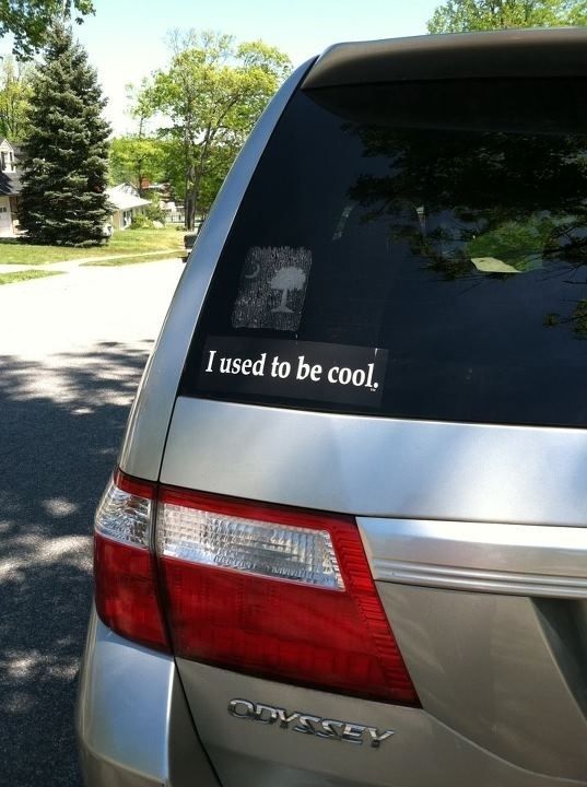 This one on a minivan: | 27 Bumper Stickers That Are Actually Funny