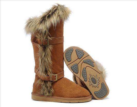 UGG Boots – Fox Fur Cuff Tall – Chestnut – 1984