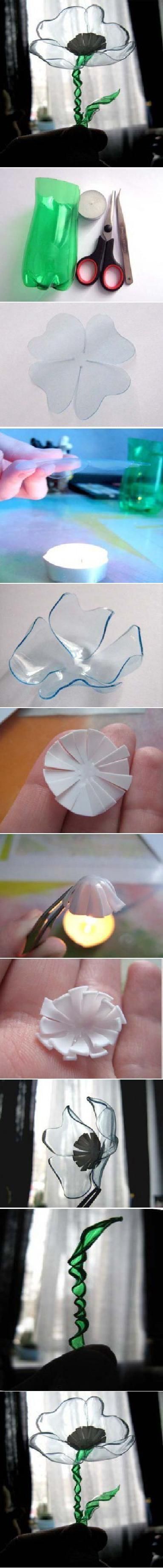 DIY Flower from a Plastic Bottle | FabDIY