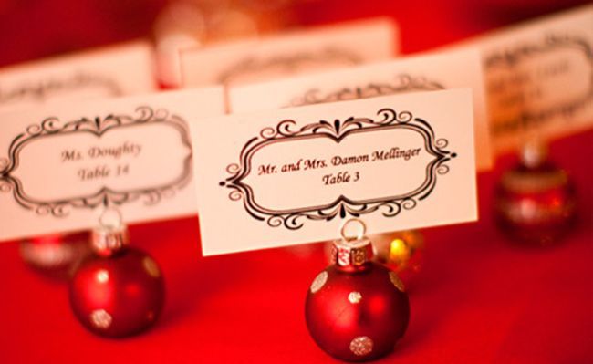 inexpensive christmas wedding ideas | Christmas Tree Ornament Wedding Ideas | Th