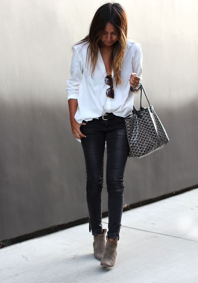 love leather leggings – street style – leather pants – white shirt