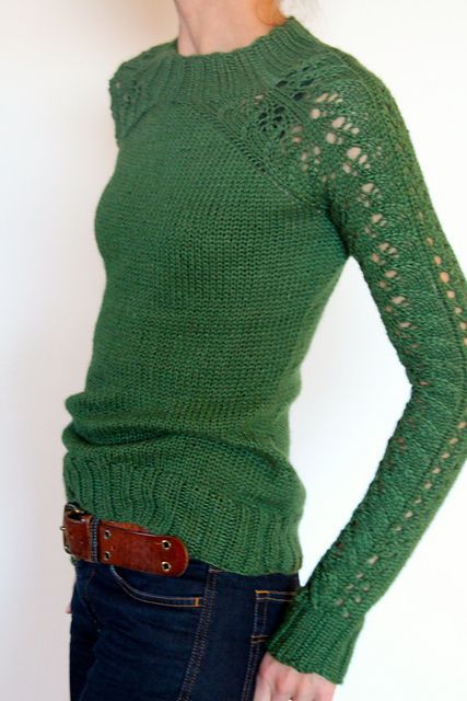Love the pattern and color.  Bloomsbury pattern knit sweater by GreenCamijo on R