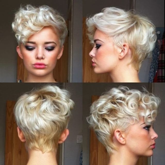 Pixie with curls. I think you need a tiny, upturned nose to pull this off…but