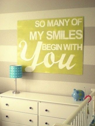 Such a sweet sign to put up in the nursery or childrens bedroom!