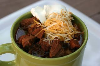 this is a good one! A Year of Slow Cooking: Meat Lovers (No Bean) Chili Recipe