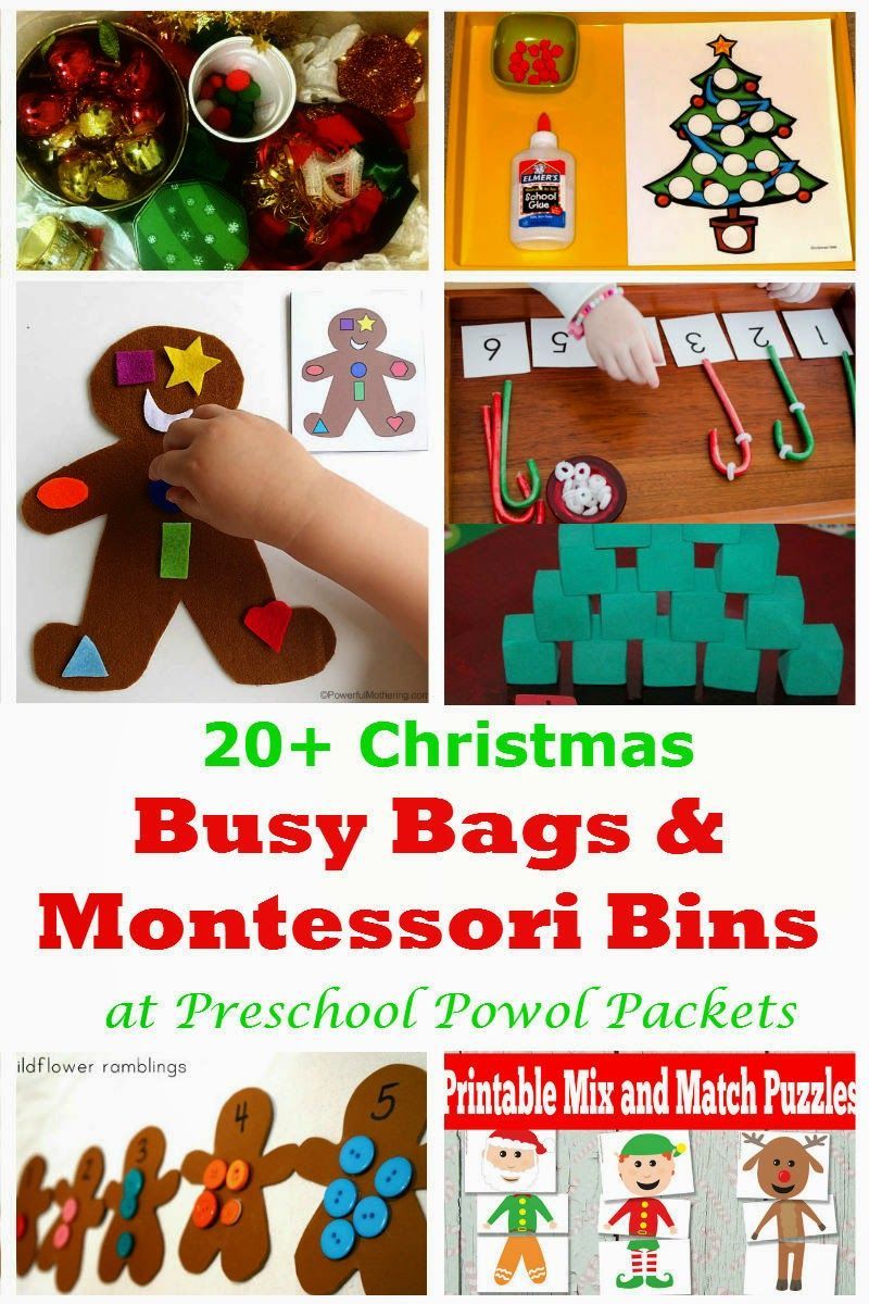 20+ Christmas Busy Bags & Montessor