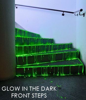 Glow-in-the-Dark Front Steps – 5 Halloween Party Décor Ideas for Adults