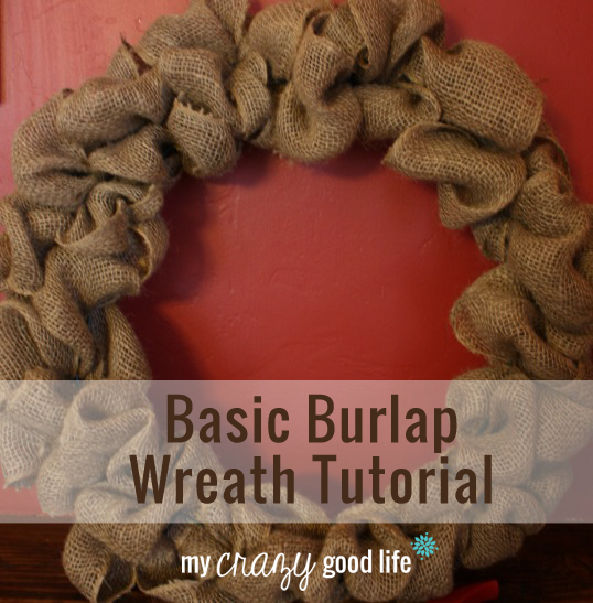 Here are my 5 steps to making a burlap wreath, with very detailed instructions.