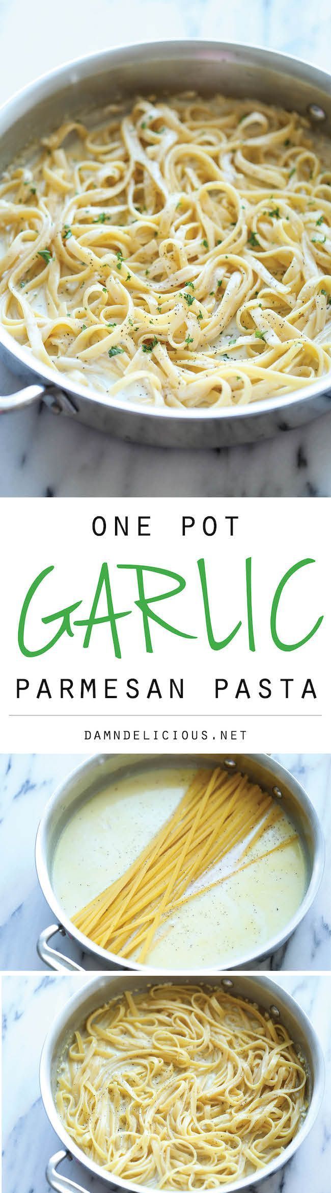One Pot Garlic Parmesan Pasta – The