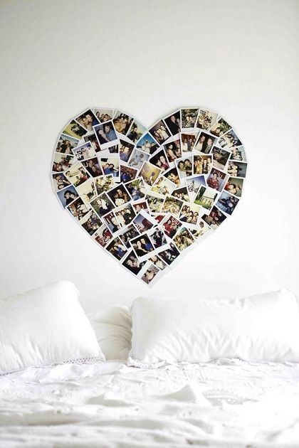 picture heart on the wall – love this for a tween/teen girls room