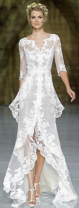 PRONOVIAS – Romantic showing of SPRING 2014~Love the Layering in this Beautiful