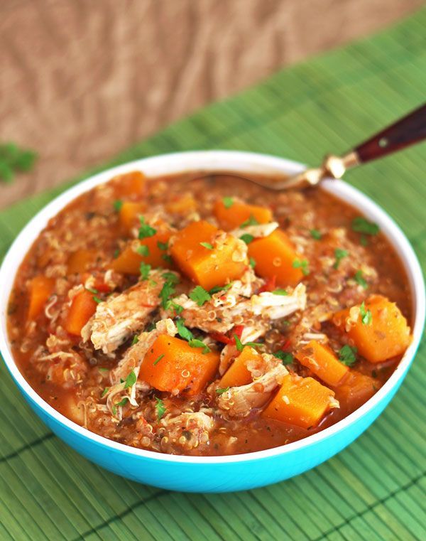 Slow Cooker Butternut Squash Chicke