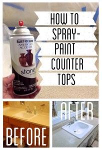How to Spray Paint Countertops, hol