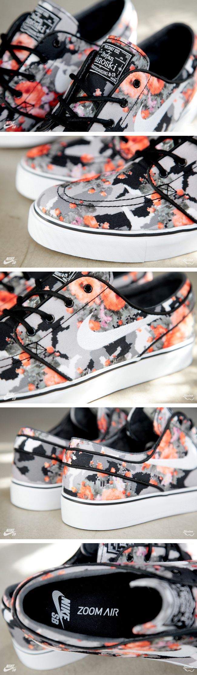 Nike SB Janoski Floral Mandarin Cam