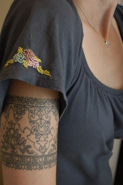 Cool tattoo for a bride (ta