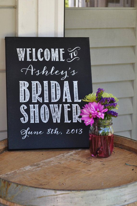 Custom Bridal Shower Sign-