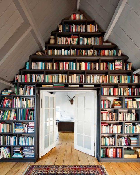 Love it floor to ceiling books