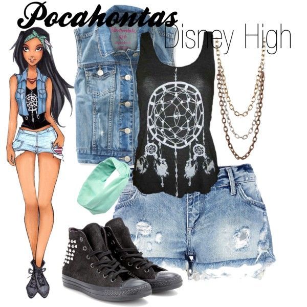 “Pocahontas Disney High” by