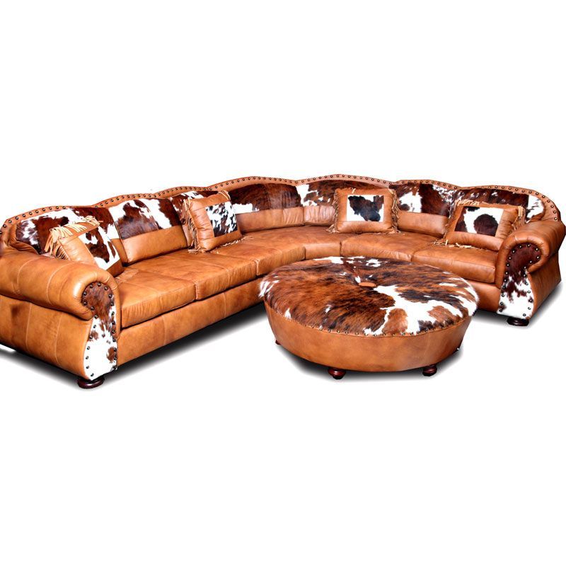Texas Ranch Leather Sectional Sofa