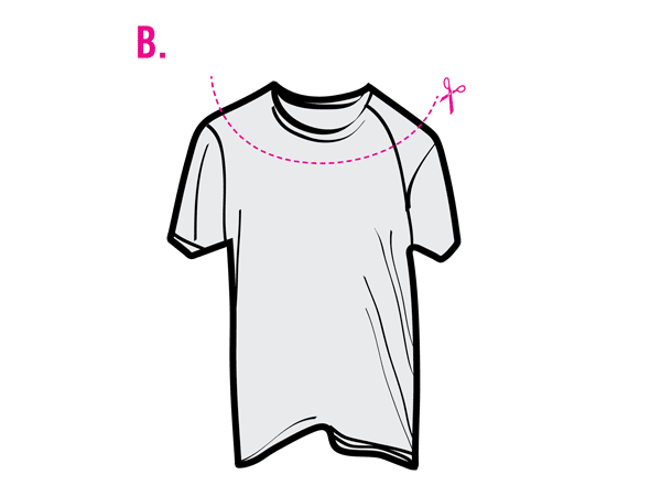 5 ways to cut a t-shirt to