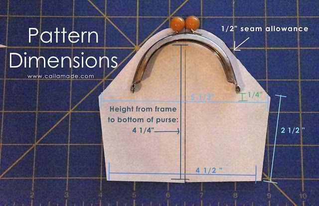 Caila-Made: Make your own metal frame clutch pattern: A