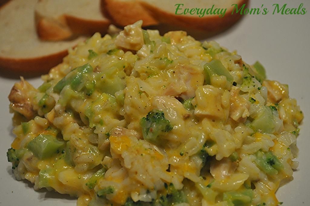 ~Chicken, Broccoli & Rice Casserole~ A terrific weeknight supper for any busy day. Filled with cheesy goodness, this is absolutely comfort food on a