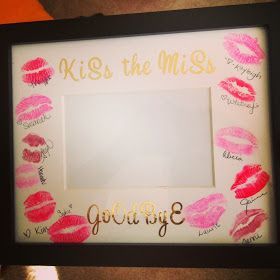 Cute idea! Then when you take a photo with your bridesmaids you have a frame for