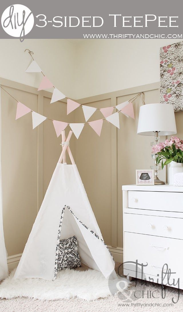 DIY 3 sided teepee. Only co