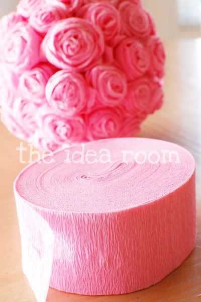 DIY crepe paper roses. i ne