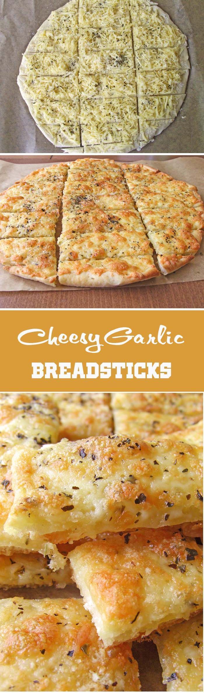 Easy Cheesy Garlic Breadsticks.. This Recipe That Is SOoooooo