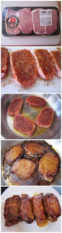 Glazed Pork Chops: Brown Su