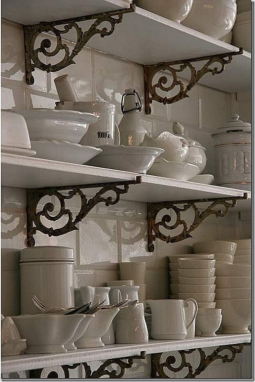 Great shelving idea for all my dish and bowl collections in