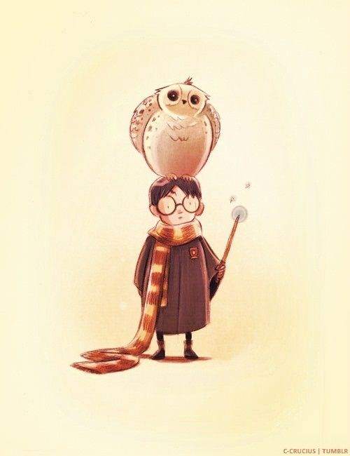 Harry and Hedwig. Words can