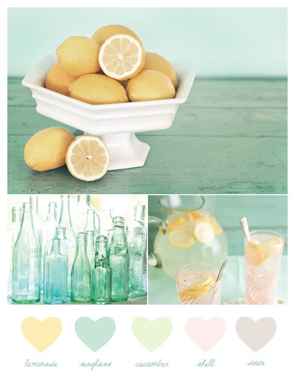 lemonade + seaglass color p