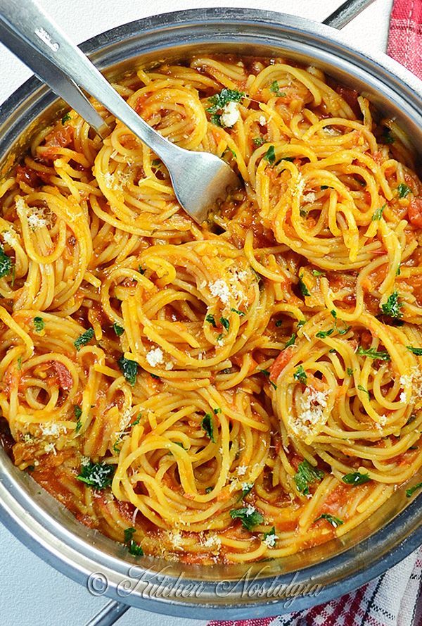 One Pot Spaghetti – the bes