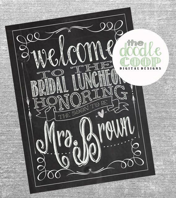 Personalized Bridal Luncheo