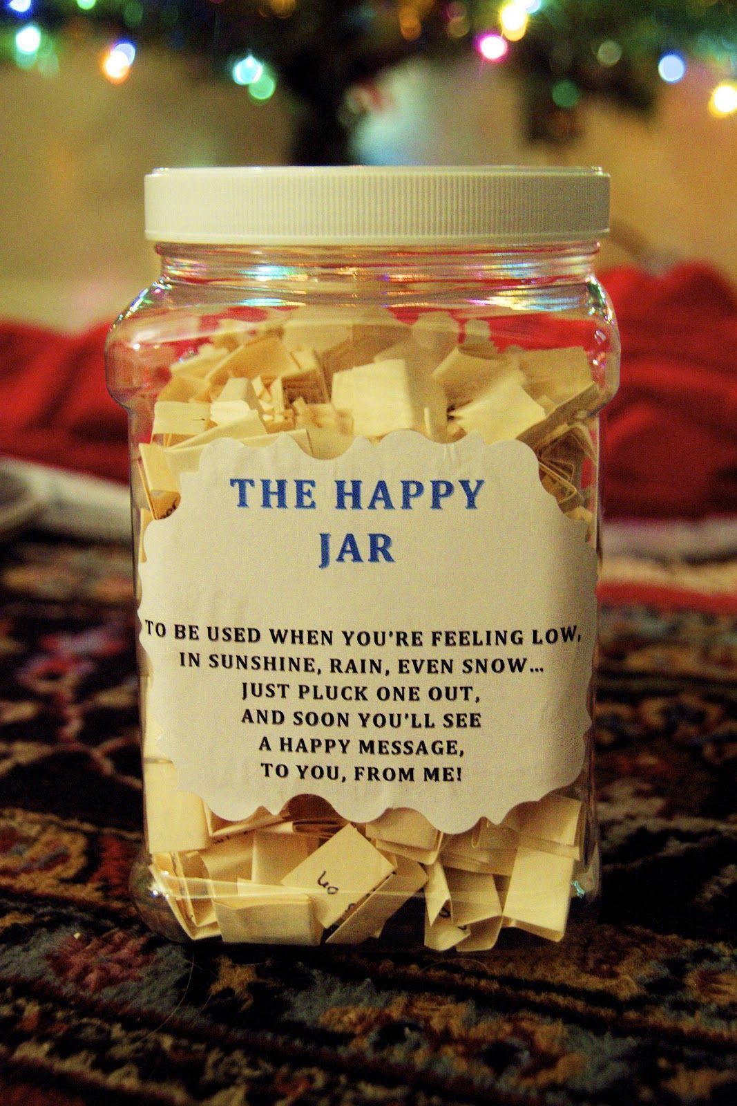The Happy Jar. A homemade j