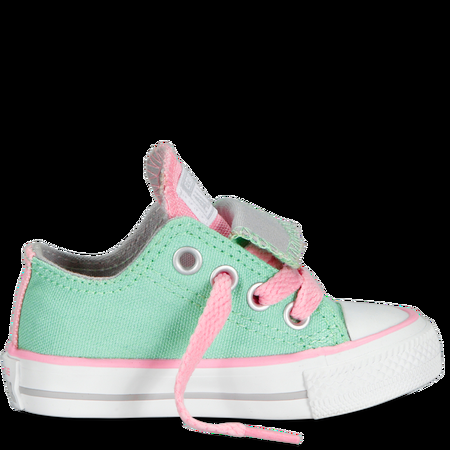 These mint/pink baby chucks