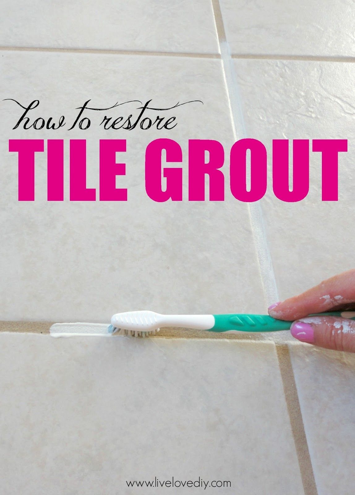 10 Home Improvement Ideas: how to make the most of what you already have (like the secret to restoring your dirty tile grout!) This is so