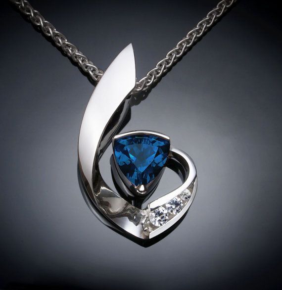 blue topaz necklace  London