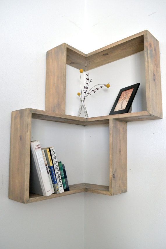 Corner box shelf. This would take up way less space than a bulky