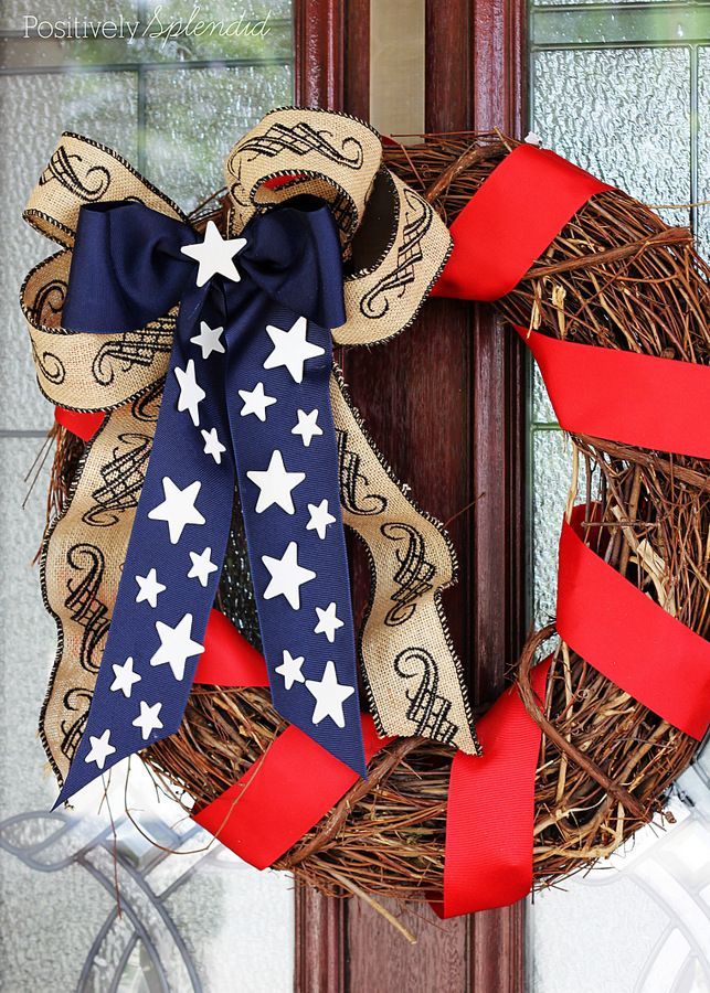DIY Patriotic Wreath–Perfect for Memorial Day and July